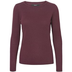 VERO MODA Womens Vmcare Structure Ls O-Neck Blou Ga Noos Fine Sweater, Winetasting, S UK VERO MODA Womens Vmcare Structure Ls O-Neck Blou Ga Noos Fine Sweater, Winetasting, S UK