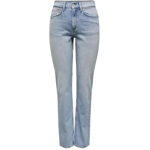 ONLY Women's Onlwillow Hw Straight Lb DNM Dot Jeans, Light Blue (Light Blue Denim), 27W x 32L ONLY Women's Onlwillow Hw Straight Lb DNM Dot Jeans, Light Blue (Light Blue Denim), 27W x 32L
