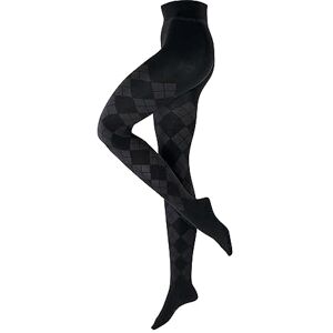 Burlington Women's Elegant Essence W Ti Cotton Patterned 1 Pair Tights, Black 3000, M-L Burlington Women's Elegant Essence W Ti Cotton Patterned 1 Pair Tights, Black 3000, M-L