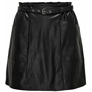 ONLY Womens Onlheidi Faux Leather Belt Skirt Cc OTW Leather Skirts, Black, M ONLY Womens Onlheidi Faux Leather Belt Skirt Cc OTW Leather Skirts, Black, M