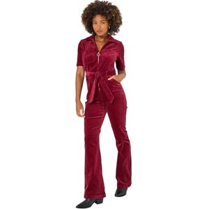 Joe Browns Women's Zip Front Belted Bootcut Cord Jumpsuit, Purple, 14 Joe Browns Women's Zip Front Belted Bootcut Cord Jumpsuit, Purple, 14