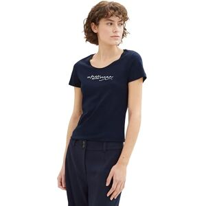 TOM TAILOR Women's T-Shirt, 10668 Sky Captain Blue, XXL TOM TAILOR Women's T-Shirt, 10668 Sky Captain Blue, XXL