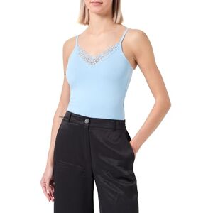 VERO MODA Women's Vminge Lace Singlet Noos Top, Dutch Canal, S VERO MODA Women's Vminge Lace Singlet Noos Top, Dutch Canal, S
