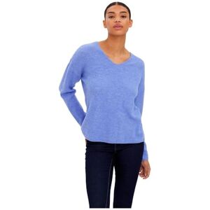 VERO MODA Womens Vmcrewlefile Ls V-Neck Blouse Noos Sweater, Jacaranda/Detail:Melange, L UK Blue VERO MODA Womens Vmcrewlefile Ls V-Neck Blouse Noos Sweater, Jacaranda/Detail:Melange, L UK Blue