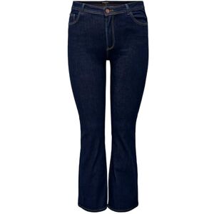 ONLY CARMAKOMA Women's Carsally Hw Flared Jeans DNM Bj370 Noos, Dark Denim Blue, 52W x 32L ONLY CARMAKOMA Women's Carsally Hw Flared Jeans DNM Bj370 Noos, Dark Denim Blue, 52W x 32L