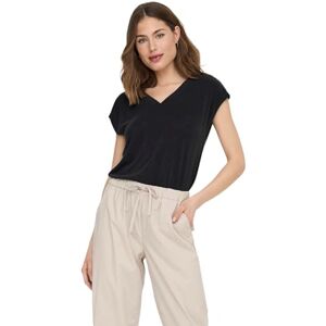 ONLY Womens Onlfree S/S Modal V-NEC Top Box JRS Noos T-Shirt, Black, L UK ONLY Womens Onlfree S/S Modal V-NEC Top Box JRS Noos T-Shirt, Black, L UK