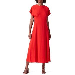 Tommy Hilfiger Women's Viscose Crepe SS Maxi Dress Fierce Red 32 Tommy Hilfiger Women's Viscose Crepe SS Maxi Dress Fierce Red 32