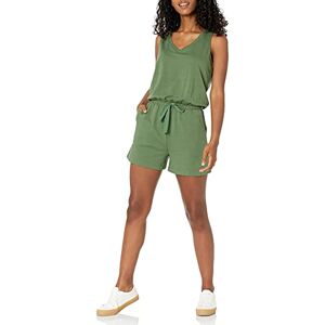 Amazon Essentials Women's Studio Terry Romper, Military Green, XS Amazon Essentials Women's Studio Terry Romper, Military Green, XS
