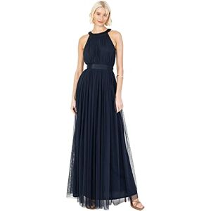 Anaya with Love Ladies Maxi Dress for Women Halter Neck Long Sleeveless with Belt A Line Evening Gown Ball Prom Wedding Guest Bridesmaid Navy Blue Size 24 Anaya with Love Ladies Maxi Dress for Women Halter Neck Long Sleeveless with Belt A Line Evening Gown Ball Prom Wedding Guest Bridesmaid Navy Blue Size 24