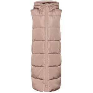 VERO MODA Women's Vmligaane Waistcoat Noos Quilted Vest, Taupe Gray, S VERO MODA Women's Vmligaane Waistcoat Noos Quilted Vest, Taupe Gray, S