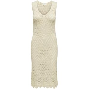 JDY Women's sun S/L V-Neck Dress KNT Noos, Tapioca, M JDY Women's sun S/L V-Neck Dress KNT Noos, Tapioca, M