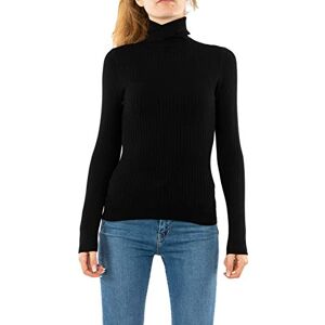 ONLY Women's Onlkarol L/S Rollneckpullover Knt Noos Jumper, Black (Black Black), L UK ONLY Women's Onlkarol L/S Rollneckpullover Knt Noos Jumper, Black (Black Black), L UK