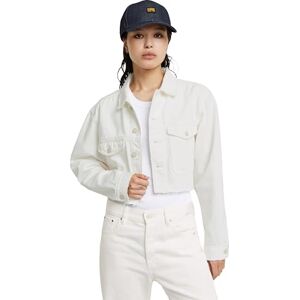 G-STAR Women's Cropped Wander Jacket Destroyed , Beige/khaki (lt chalk gd destroyed D24943-D300-G646), M G-STAR Women's Cropped Wander Jacket Destroyed , Beige/khaki (lt chalk gd destroyed D24943-D300-G646), M