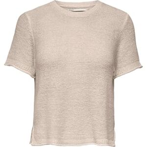 ONLY Women's Onlsunny S/S Jumper Nca KNT Sweater, Pumice Stone, M ONLY Women's Onlsunny S/S Jumper Nca KNT Sweater, Pumice Stone, M