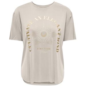 ONLY Onlfree Life S/S Print Top Box JRS, Gray, Large ONLY Onlfree Life S/S Print Top Box JRS, Gray, Large