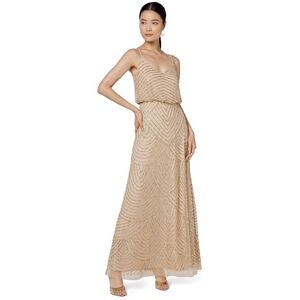 Adrianna Papell Women's 091866700 Dress, Gold (Champ/Gold Cpg), 16 (Size: 12) Adrianna Papell Women's 091866700 Dress, Gold (Champ/Gold Cpg), 16 (Size: 12)