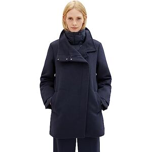 TOM TAILOR Women's Coat with Stand-up Collar, 10668-sky Captain Blue, S TOM TAILOR Women's Coat with Stand-up Collar, 10668-sky Captain Blue, S