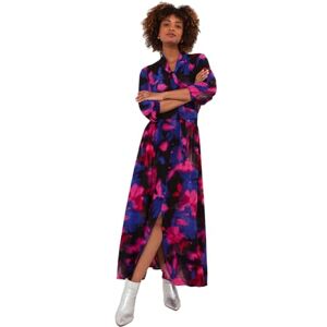 Joe Browns Women's Petite Bold Floral Print Pussybow Neck Long Sleeve Maxi Dress, Regular, Pink, UK 8 Petite Joe Browns Women's Petite Bold Floral Print Pussybow Neck Long Sleeve Maxi Dress, Regular, Pink, UK 8 Petite