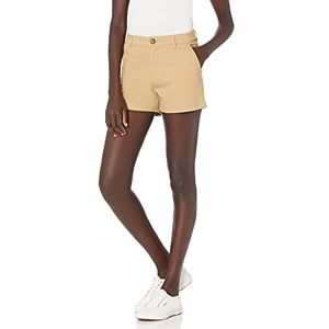 Amazon Essentials Women's Mid-Rise Slim-Fit 3.5" (8.9 cm) Inseam Chino Shorts, Khaki Brown, 10 Amazon Essentials Women's Mid-Rise Slim-Fit 3.5" (8.9 cm) Inseam Chino Shorts, Khaki Brown, 10
