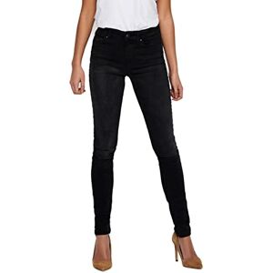 ONLY Women's Onlblush Life Mid Sk Dnm Rea1099 Noos Jeans, Black Denim, M 34L UK ONLY Women's Onlblush Life Mid Sk Dnm Rea1099 Noos Jeans, Black Denim, M 34L UK