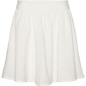 VERO MODA Women's Vmnatali Nia Hw Short Skirt WVN, Snow White, M VERO MODA Women's Vmnatali Nia Hw Short Skirt WVN, Snow White, M