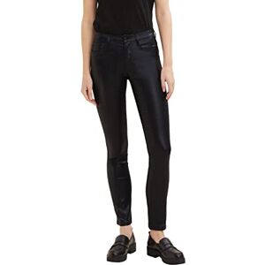 TOM TAILOR Ladie's 1034226 Alexa Slim Jeans Coated, 14482-Deep Black, 25W / 30L TOM TAILOR Ladie's 1034226 Alexa Slim Jeans Coated, 14482-Deep Black, 25W / 30L
