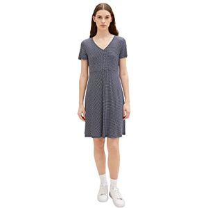 TOM TAILOR Ladie's 1035234 Dress, 32108-Navy Geometrical Design, 44 TOM TAILOR Ladie's 1035234 Dress, 32108-Navy Geometrical Design, 44