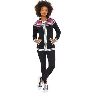 Joe Browns Women's Hooded Fairisle Jumper, Regular, Black, UK 10 Joe Browns Women's Hooded Fairisle Jumper, Regular, Black, UK 10