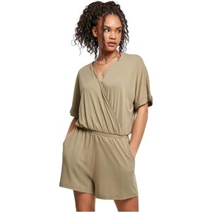 Urban Classics Women's Ladies Short Modal Jumpsuit T-Shirt, Khaki, XXXXL Urban Classics Women's Ladies Short Modal Jumpsuit T-Shirt, Khaki, XXXXL