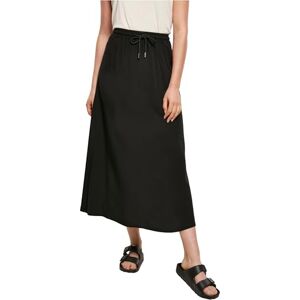 Urban Classics Women's Ladies Viscose Midi Skirt, Black, 5XL Urban Classics Women's Ladies Viscose Midi Skirt, Black, 5XL