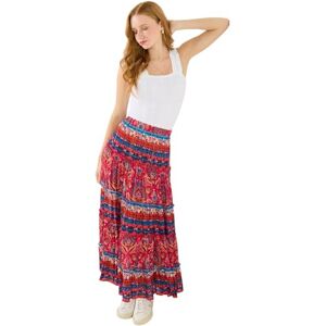 Joe Browns Women's Boho Crinkle Maxi Skirt, Regular, Pink, UK 6 Joe Browns Women's Boho Crinkle Maxi Skirt, Regular, Pink, UK 6
