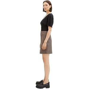 TOM TAILOR Women's 1037700 Plaid Skirt, 32409-Navy Blush Check Ck, 12 TOM TAILOR Women's 1037700 Plaid Skirt, 32409-Navy Blush Check Ck, 12