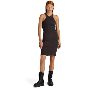 G-STAR Women's Slim Ribbed Tank Dress, Black (dk black D24485-D289-6484), M G-STAR Women's Slim Ribbed Tank Dress, Black (dk black D24485-D289-6484), M