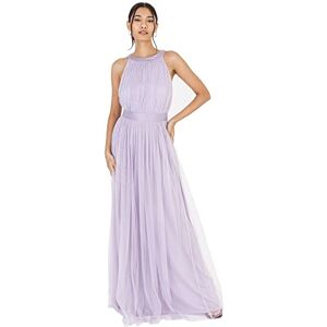 Anaya with Love Ladies Maxi Dress for Women Halter Neck Long Sleeveless with Belt A Line Evening Gown Ball Prom Wedding Guest Bridesmaid Moody Lilac Size 6 Anaya with Love Ladies Maxi Dress for Women Halter Neck Long Sleeveless with Belt A Line Evening Gown Ball Prom Wedding Guest Bridesmaid Moody Lilac Size 6