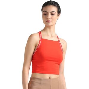 Calvin Klein Jeans Women Tank Top Cropped, Red (Fiery Red), L Calvin Klein Jeans Women Tank Top Cropped, Red (Fiery Red), L