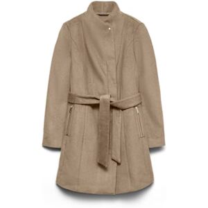 VERO MODA Women's VMTWODOPE Belt 3/4 Wool Jacket GA NOOS Coat, Silver Mink/Detail:Melange, XS VERO MODA Women's VMTWODOPE Belt 3/4 Wool Jacket GA NOOS Coat, Silver Mink/Detail:Melange, XS