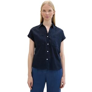 TOM TAILOR Women's 1046191 Blouse, 10668-Sky Captain Blue, 8 TOM TAILOR Women's 1046191 Blouse, 10668-Sky Captain Blue, 8