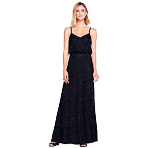 Adrianna Papell Women's Art Deco Beaded Blouson Gown Dress, Black, 20 Adrianna Papell Women's Art Deco Beaded Blouson Gown Dress, Black, 20