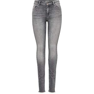 ONLY NOS Women's Onlblush Mid Sk Ank Raw Jns Rea0918 Noos Skinny Jeans, Grey (Grey Denim Denim), 36 /L34 (Manufacturer size: Small) ONLY NOS Women's Onlblush Mid Sk Ank Raw Jns Rea0918 Noos Skinny Jeans, Grey (Grey Denim Denim), 36 /L34 (Manufacturer size: Small)