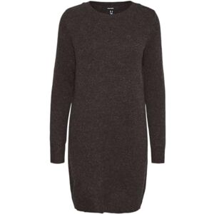 VERO MODA Women's Vmdoffy LS O-Neck Dress Ga Noos Knit, Chocolate Cake W. Black Melange, L VERO MODA Women's Vmdoffy LS O-Neck Dress Ga Noos Knit, Chocolate Cake W. Black Melange, L