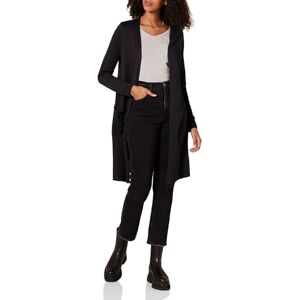 Amazon Essentials Women's Lightweight Longline Open-Front Long Sleeve Cardigan (Available in Plus Size), Black, XXL Amazon Essentials Women's Lightweight Longline Open-Front Long Sleeve Cardigan (Available in Plus Size), Black, XXL