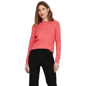 ONLY Women's Onlrica Life L/S Jumper KNT Noos Knitted, Sun Kissed Coral/Detail: Melange, XS ONLY Women's Onlrica Life L/S Jumper KNT Noos Knitted, Sun Kissed Coral/Detail: Melange, XS