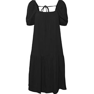 VERO MODA Women's Vmnatali Nia 2/4 Blk Dress WVN, Black, M VERO MODA Women's Vmnatali Nia 2/4 Blk Dress WVN, Black, M