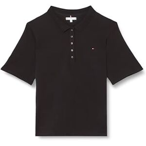 Tommy Hilfiger Women CRV 1985 Reg Pique Polo Ss S/S Polos, Black, 48 Tommy Hilfiger Women CRV 1985 Reg Pique Polo Ss S/S Polos, Black, 48