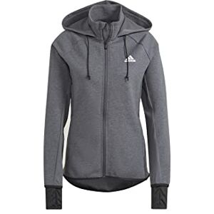 adidas W MT Fz Hd Women's Hoodie, womens, Sweatshirt, GL3964, Brgros/White, XXS adidas W MT Fz Hd Women's Hoodie, womens, Sweatshirt, GL3964, Brgros/White, XXS