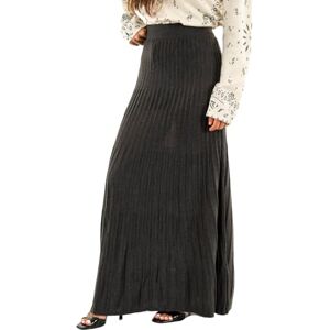 ONLY Women's Onltess Long Skirt KNT, Dark Grey Blend, L ONLY Women's Onltess Long Skirt KNT, Dark Grey Blend, L