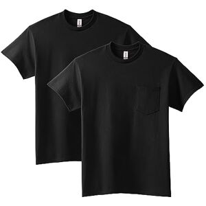 Gildan Unisex's Ultra Cotton T-Shirt with Pocket, Style G2300, 2-Pack, Black, XXL (Pack of 2) Gildan Unisex's Ultra Cotton T-Shirt with Pocket, Style G2300, 2-Pack, Black, XXL (Pack of 2)