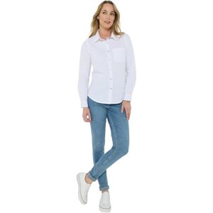 Joe Browns Women's Feminine Oxford Cotton Shirt, Regular, White, UK 12 Joe Browns Women's Feminine Oxford Cotton Shirt, Regular, White, UK 12