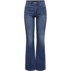 ONLY Women's ONLROSE HW Retro Flared DNM GUA192 NOOS Jeans, Medium Blue Denim, S / 32L ONLY Women's ONLROSE HW Retro Flared DNM GUA192 NOOS Jeans, Medium Blue Denim, S / 32L