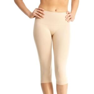 SlimMe High-Waisted Tummy Control Shaping Capri Leggings, Nude, S SlimMe High-Waisted Tummy Control Shaping Capri Leggings, Nude, S